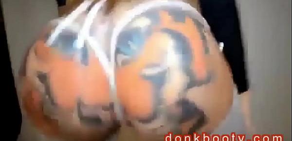  Thick tiger booty white girl big ass